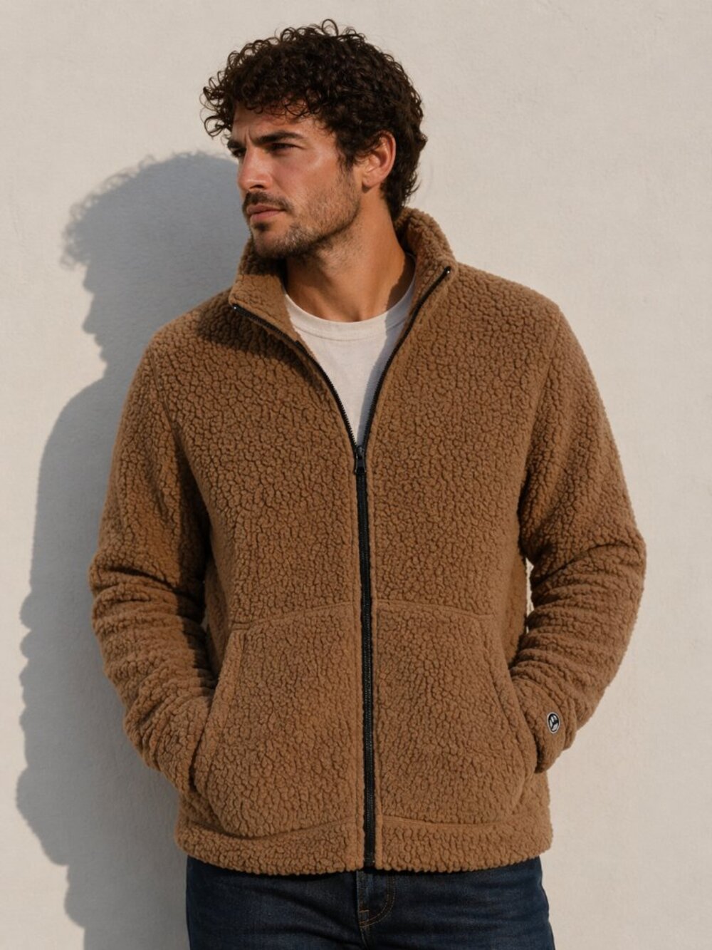 Todd Snyder X Champion‎ Polartec Sherpa Fullzip Jacket in Camel Sz XS